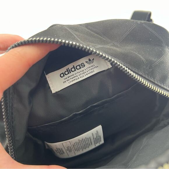 Adidas Originals Mini Backpack H09038 Black and Gold Bag Women’s - Picture 5 of 9